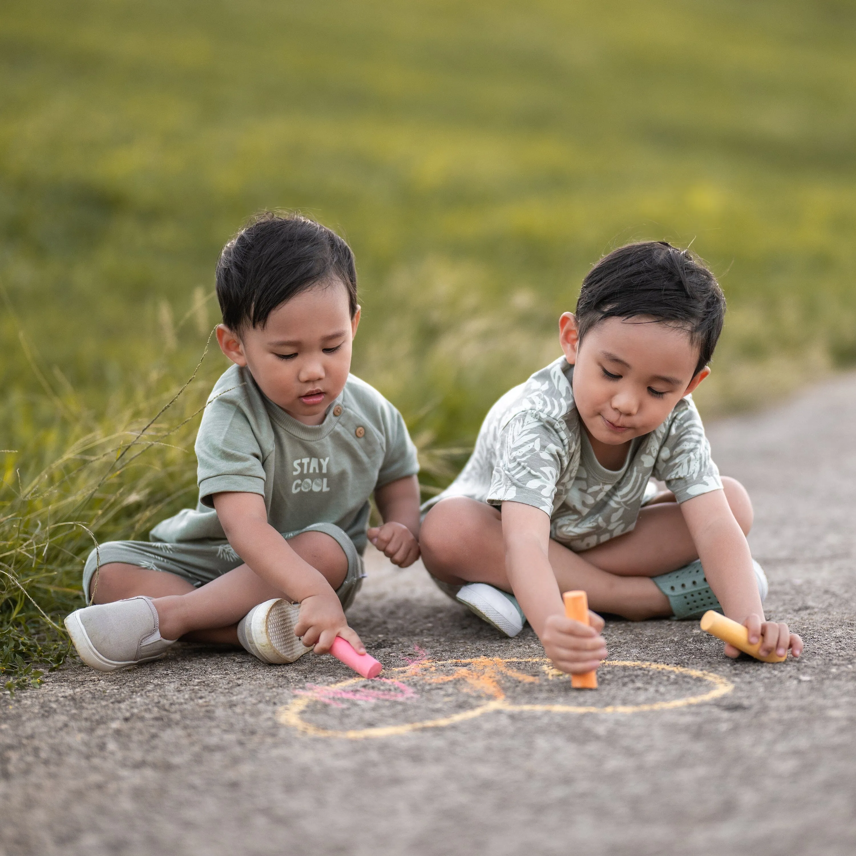 2-Piece Baby Boys Palms T-Shirt and Shorts Set