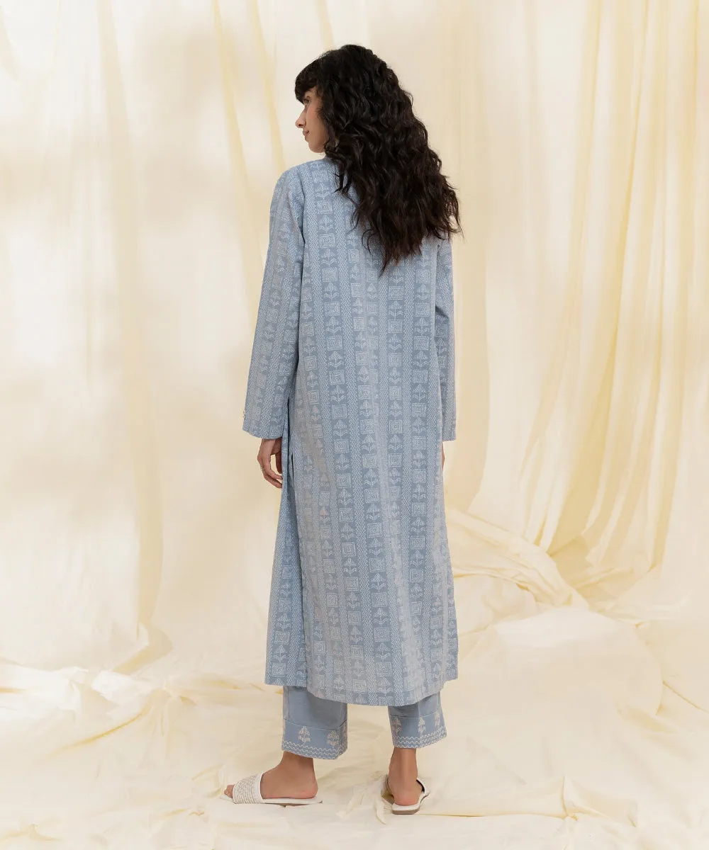 2 Piece - Embroidered Recycled Cotton Suit