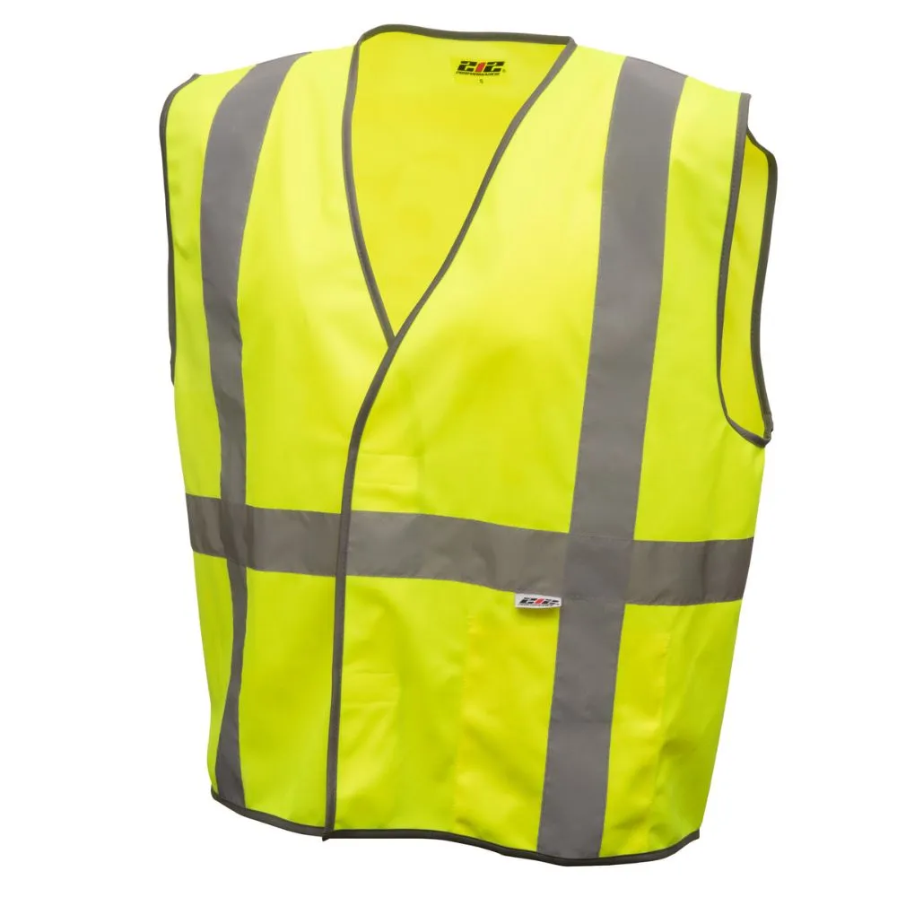 212 Performance VSTGU-8812 General Purpose Hi-Viz Safety Vest, 2X-Large Yellow;Reflective Gray