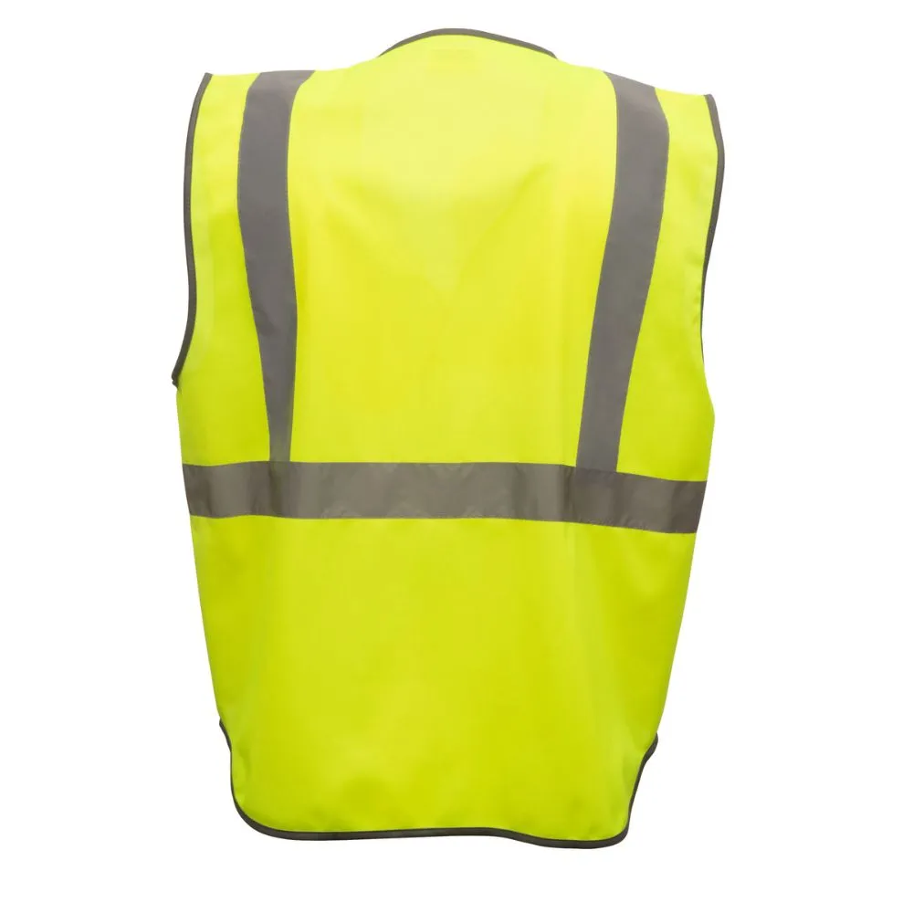 212 Performance VSTGU-8812 General Purpose Hi-Viz Safety Vest, 2X-Large Yellow;Reflective Gray