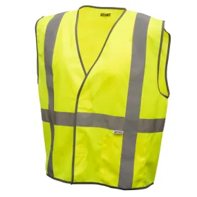 212 Performance VSTGU-8812 General Purpose Hi-Viz Safety Vest, 2X-Large Yellow;Reflective Gray