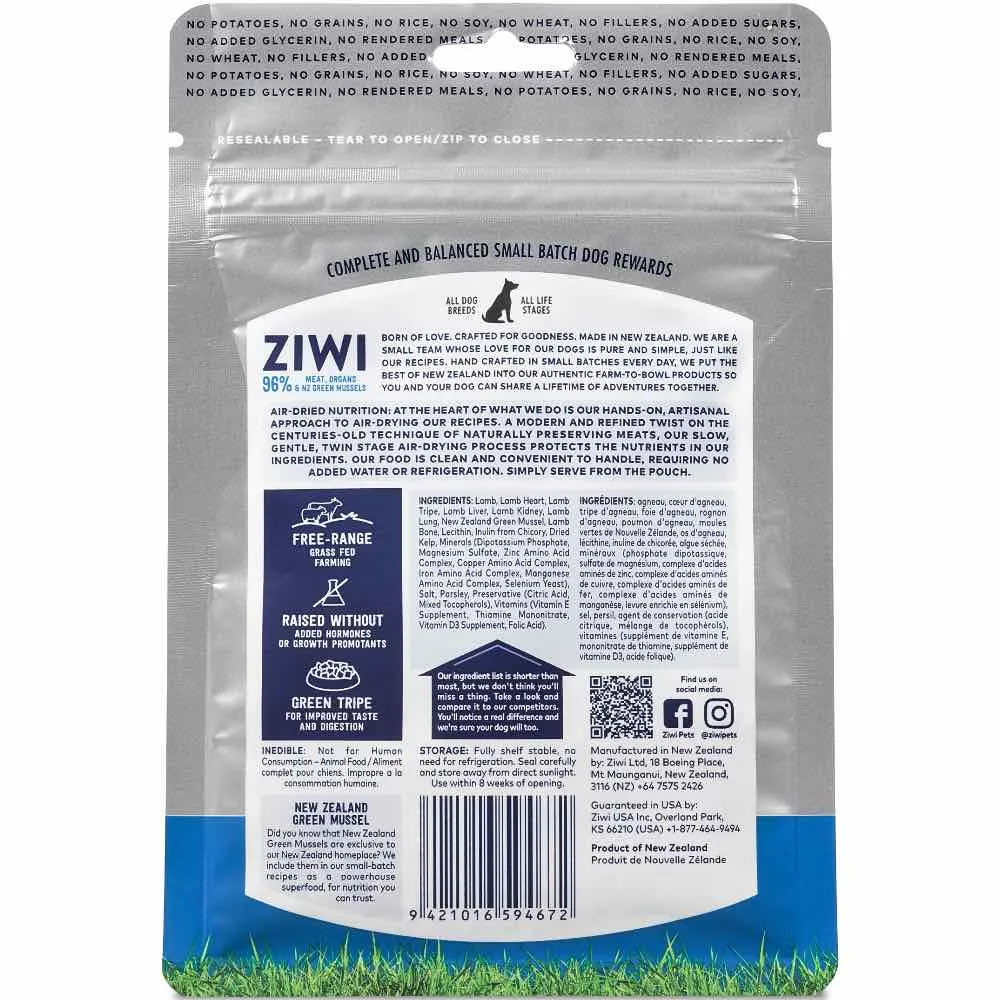 25% OFF: ZiwiPeak Good Dog Rewards Lamb Dog Treats 85g