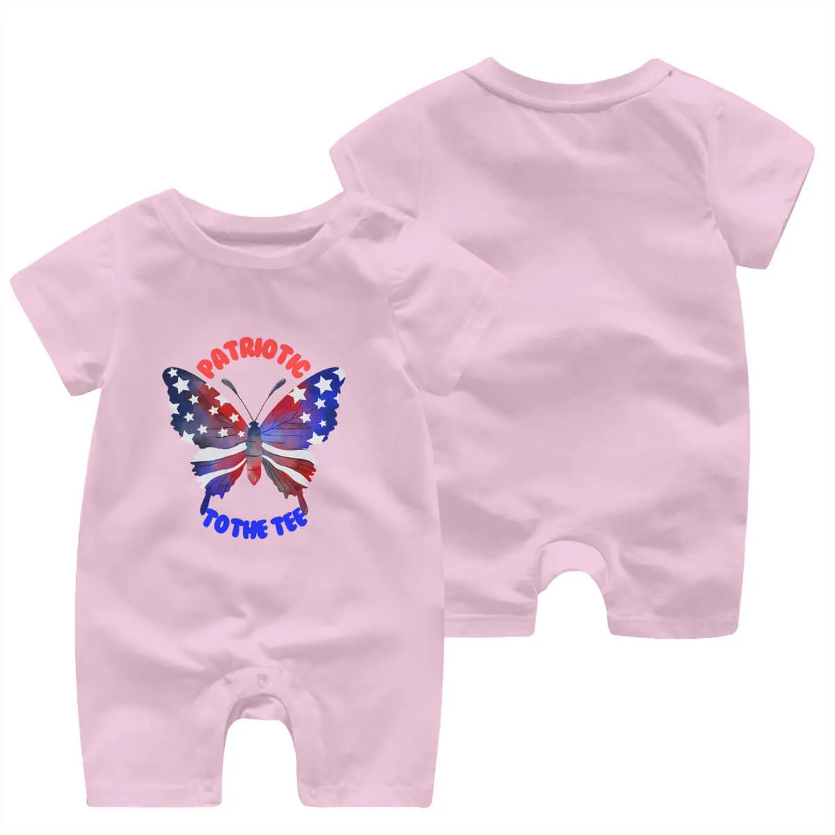 4th of July Baby Short Sleeve Rompers Cute Onesies