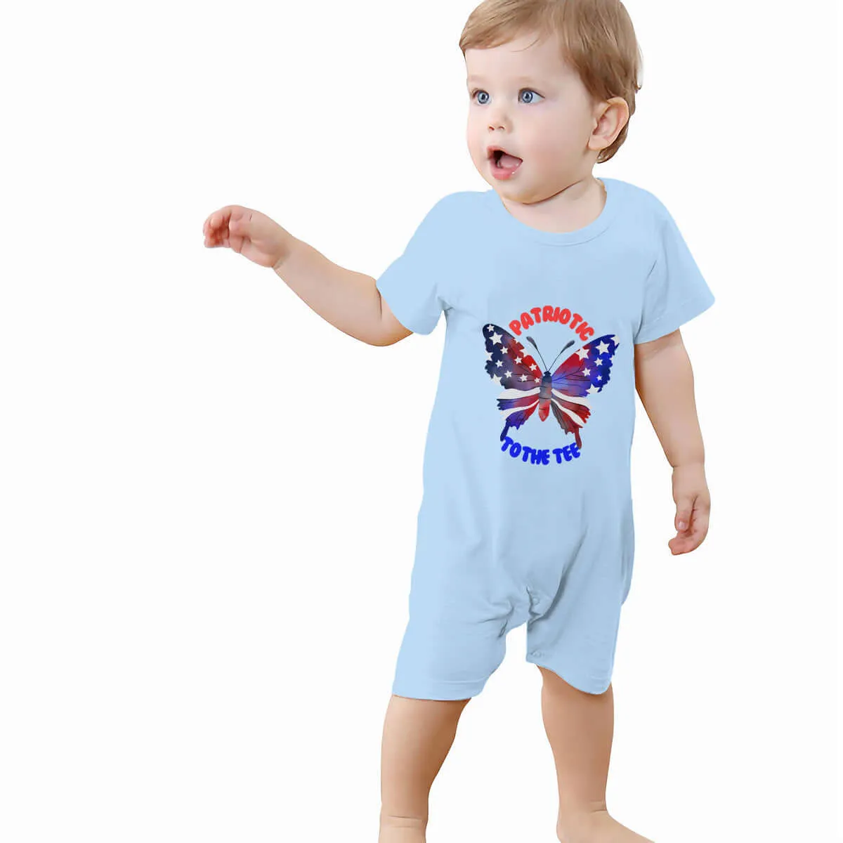 4th of July Baby Short Sleeve Rompers Cute Onesies