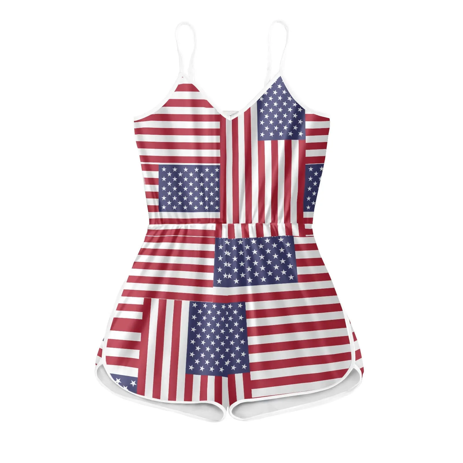 4th of July Women's Sleeveless Romper