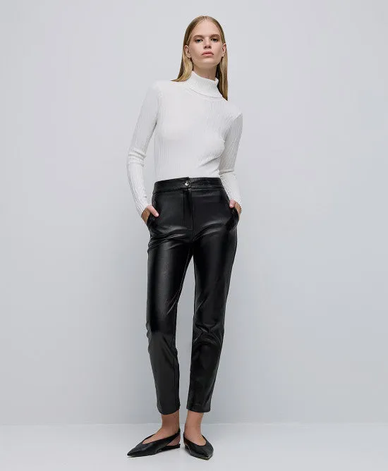 Access Fashion High Waist Straight Shimmery Pants