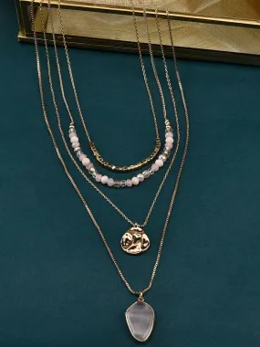 Accessorize London Stone And Coin Layered Necklace