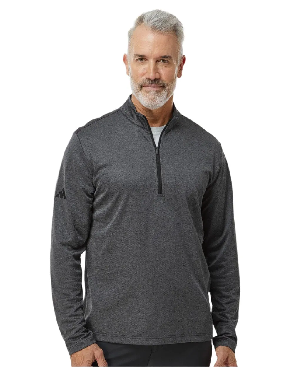 adidas Men's Space Dyed Quarter-Zip Pullover