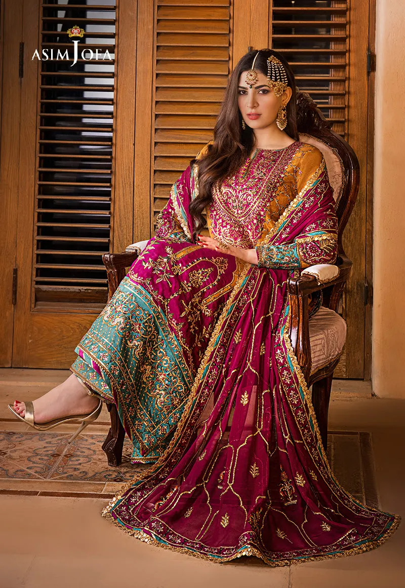 AJBN-04 EMBROIDERED RAW SILK 3 PCS