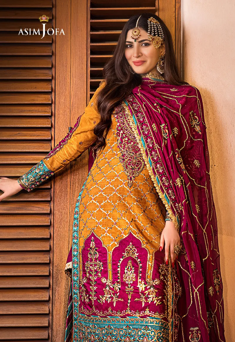 AJBN-04 EMBROIDERED RAW SILK 3 PCS