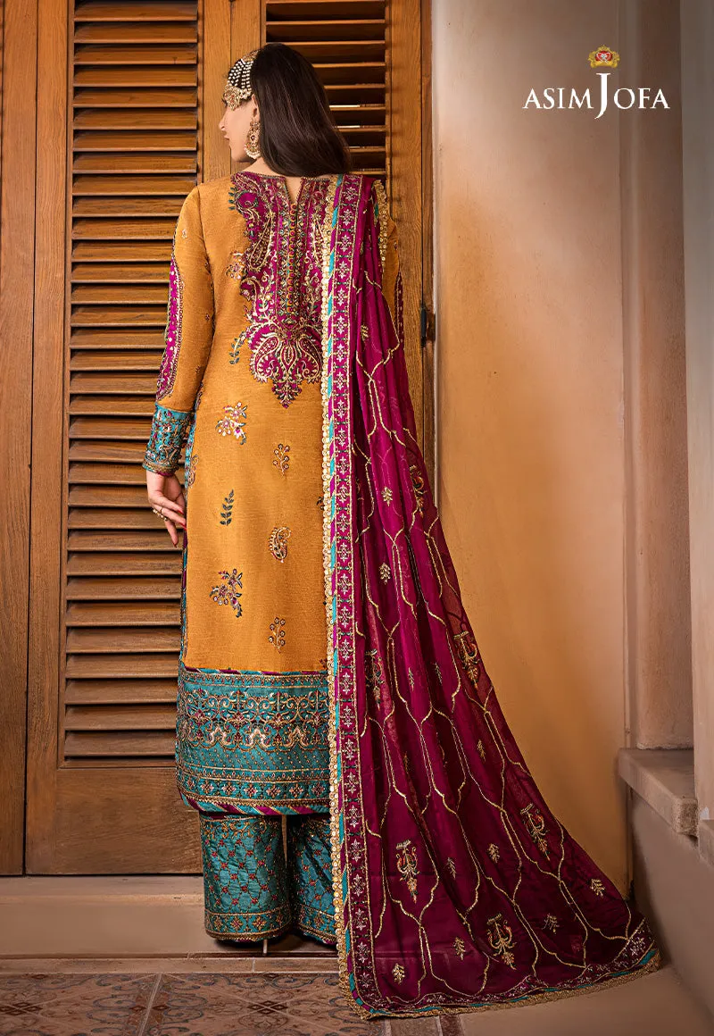 AJBN-04 EMBROIDERED RAW SILK 3 PCS