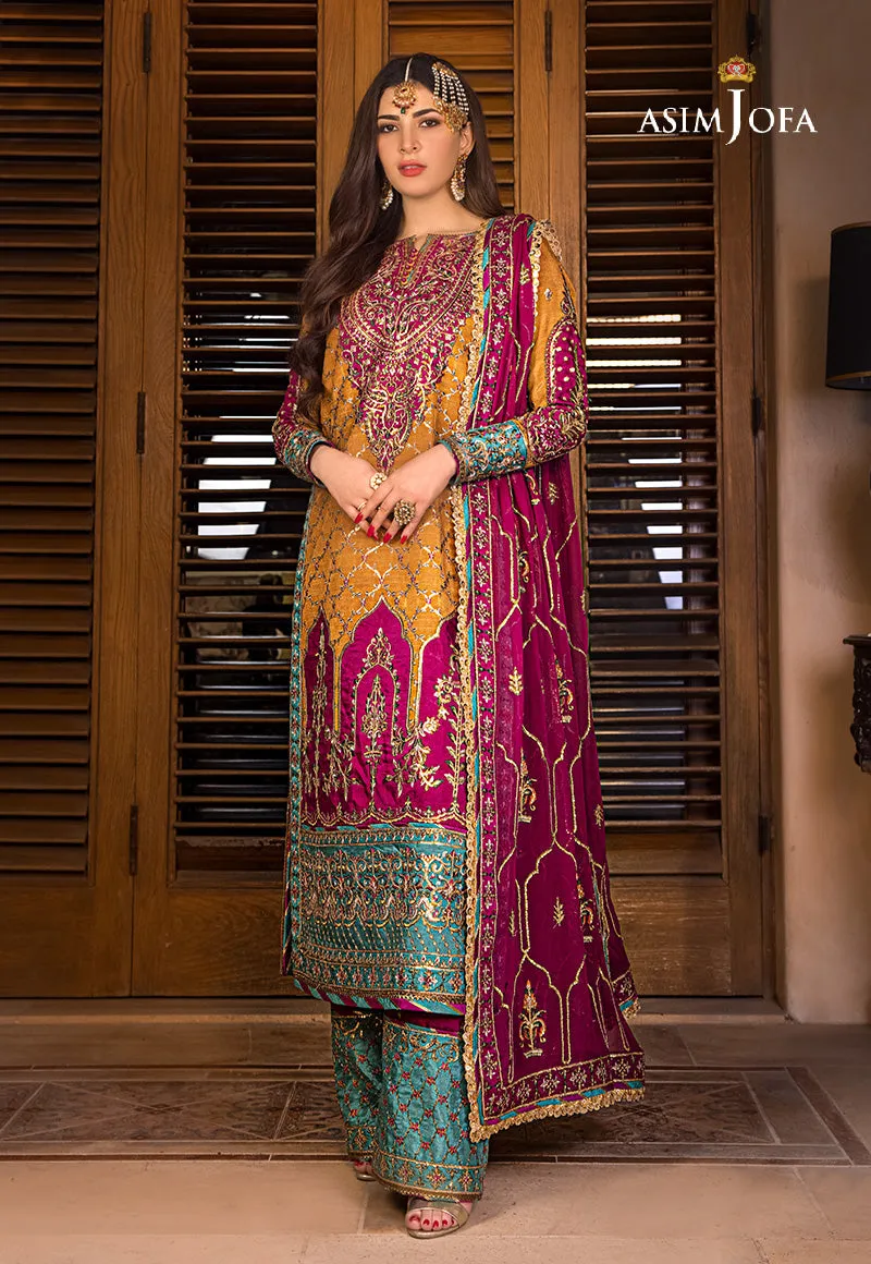 AJBN-04 EMBROIDERED RAW SILK 3 PCS