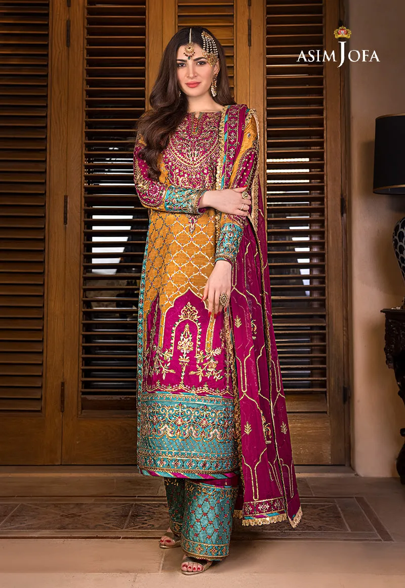 AJBN-04 EMBROIDERED RAW SILK 3 PCS