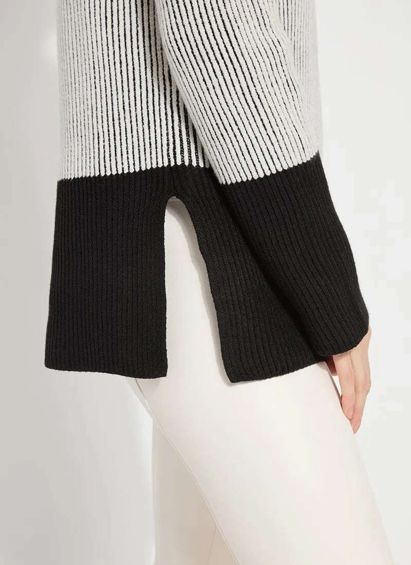 Alia Cozy Rib Pullover | Black