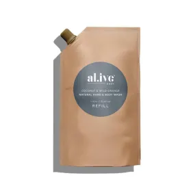 Al.ive Body Coconut & Wild Orange Wash Refill