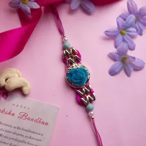 Alluring Blue Bhaiya Rakhi