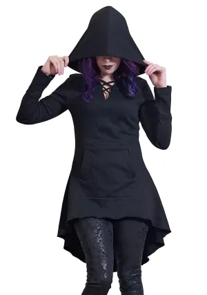 Anaisa High-Low French Terry Hoodie by Necessary Evil