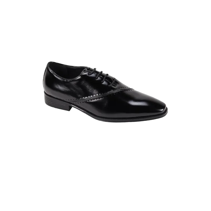 Antonio Cerrelli Black Men's Lace-Up Dress Shoes Style No-7028