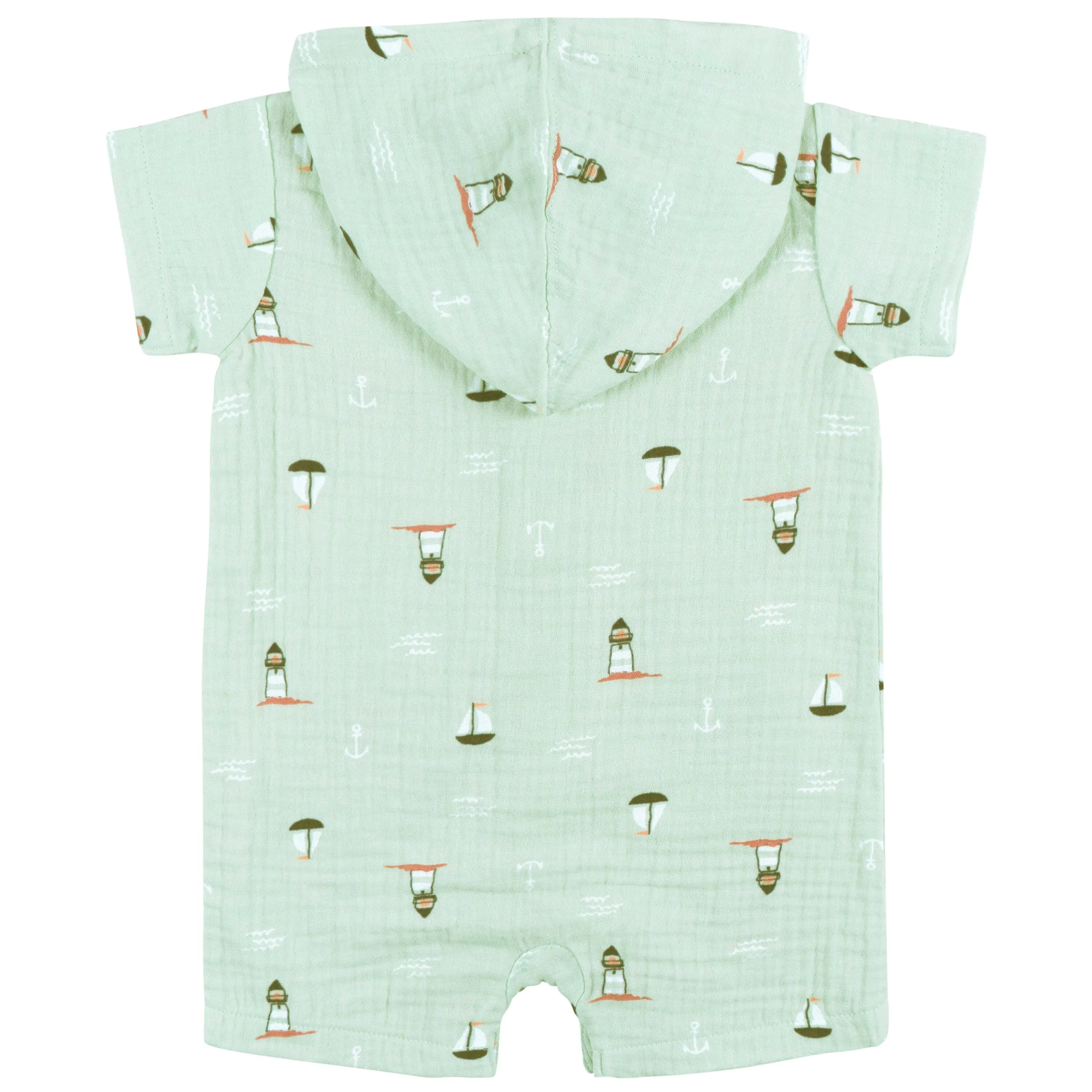 Baby Boys Sea Scene Hooded Romper