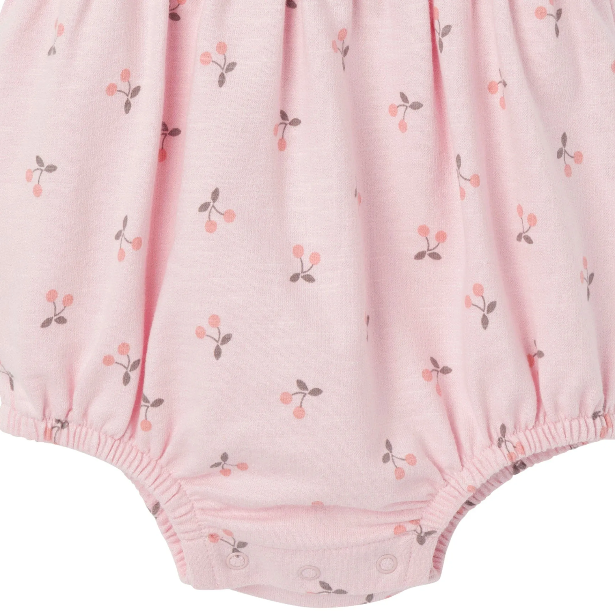 Baby Girls Pink Cherries Romper