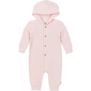 Baby Girls Pink Hooded Romper