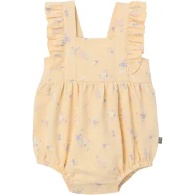 Baby Girls Yellow Floral Romper