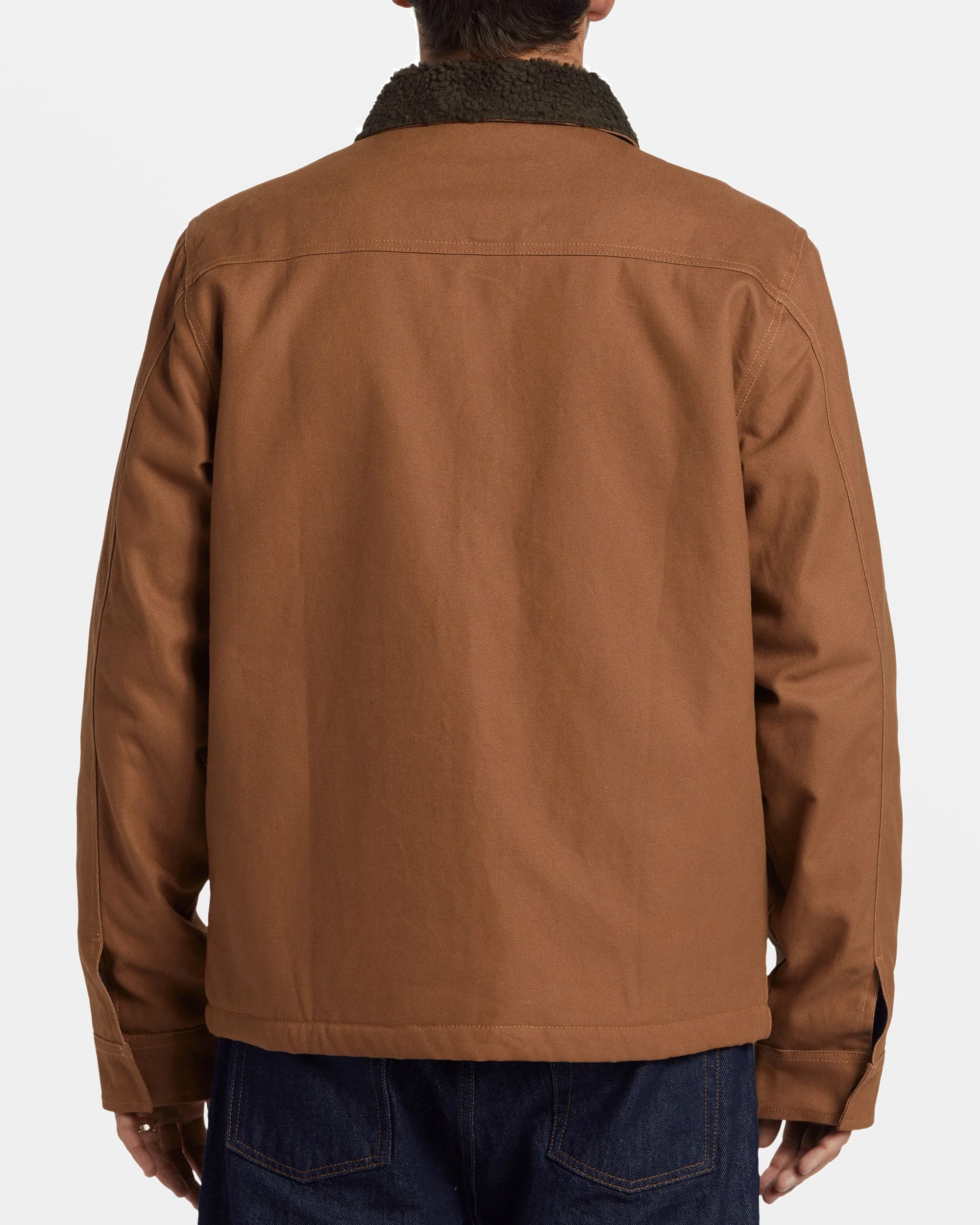 Barlow Sherpa Canvas Jacket - Camel