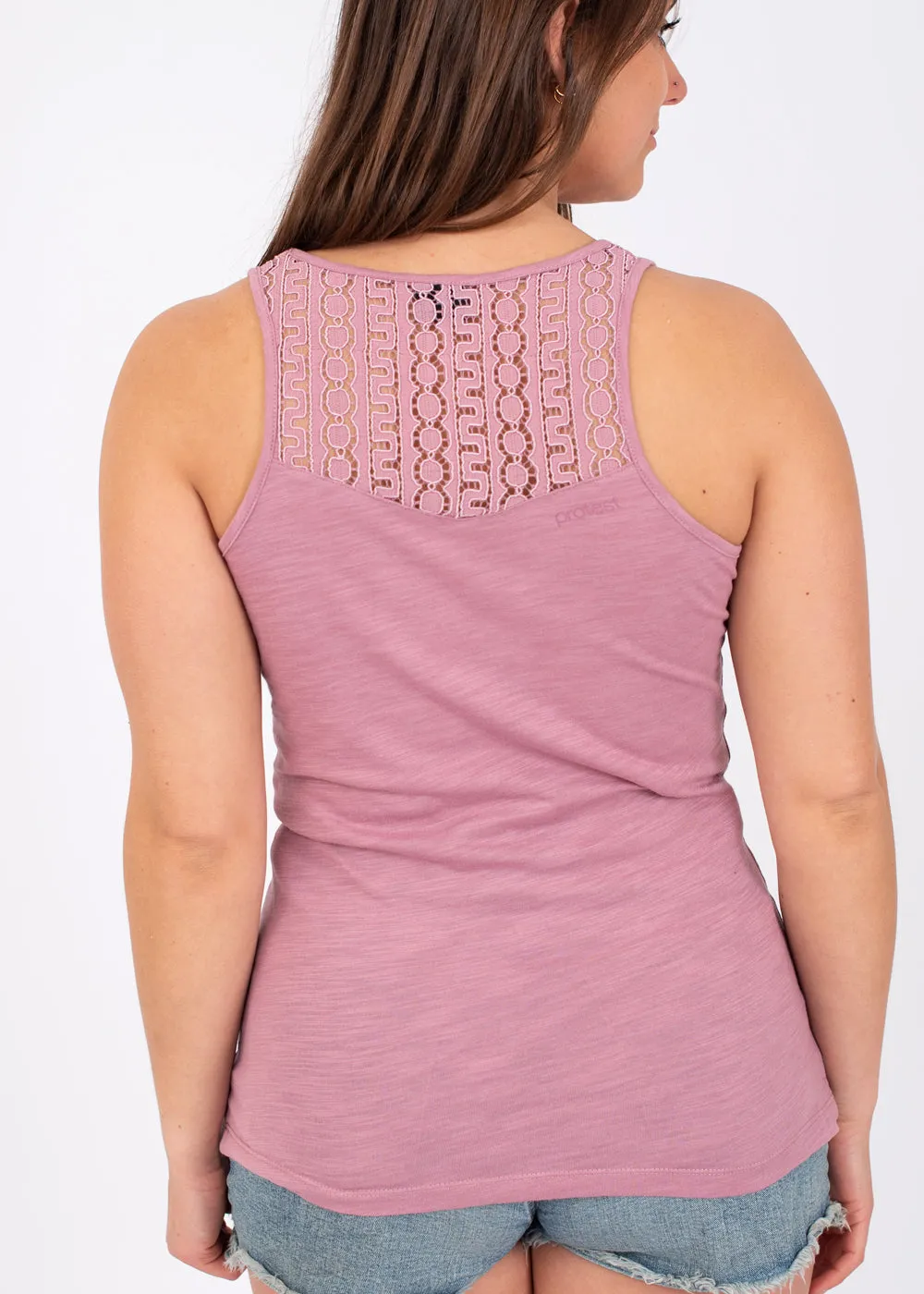 Beccles Vest Top in Dusky Rose