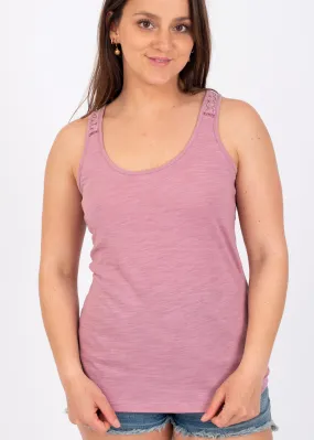 Beccles Vest Top in Dusky Rose