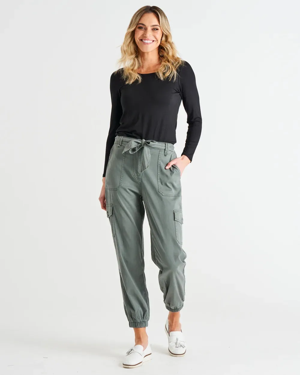 Betty Basics Canterbury Lyocell Cargo Pant