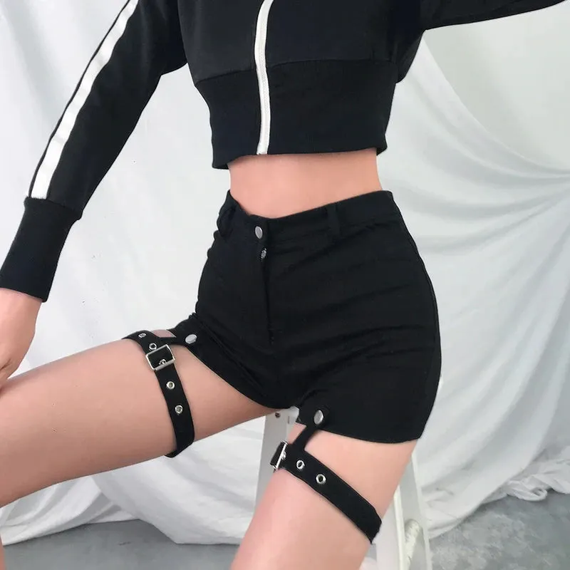 Black Bandage Shorts