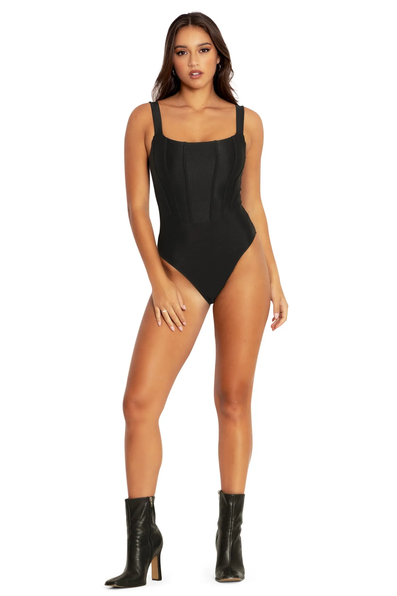 Black Corset Bodysuit