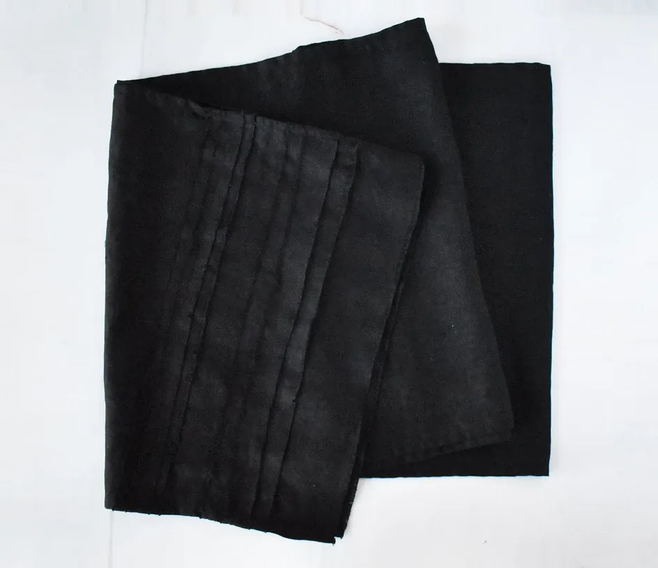 Black Linen Runner