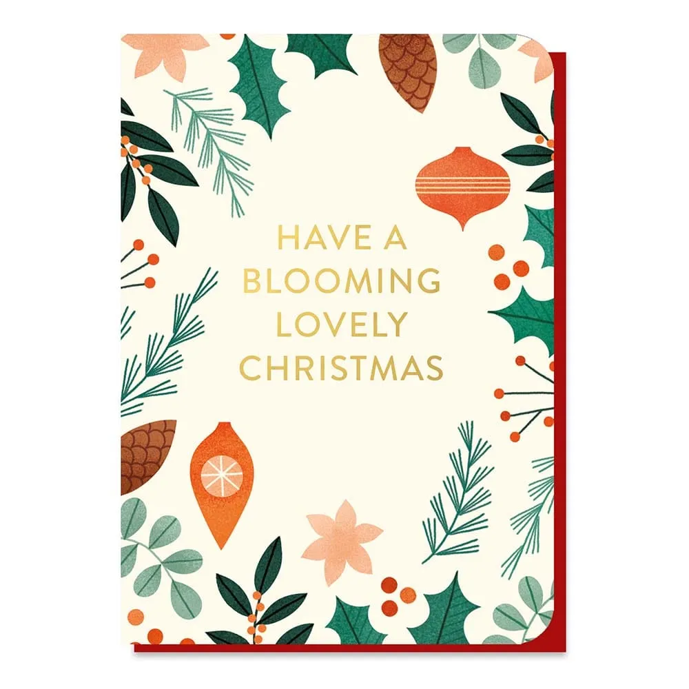 Blooming Lovely Christmas Greetings Card with Christmas Tree Seed Sticks