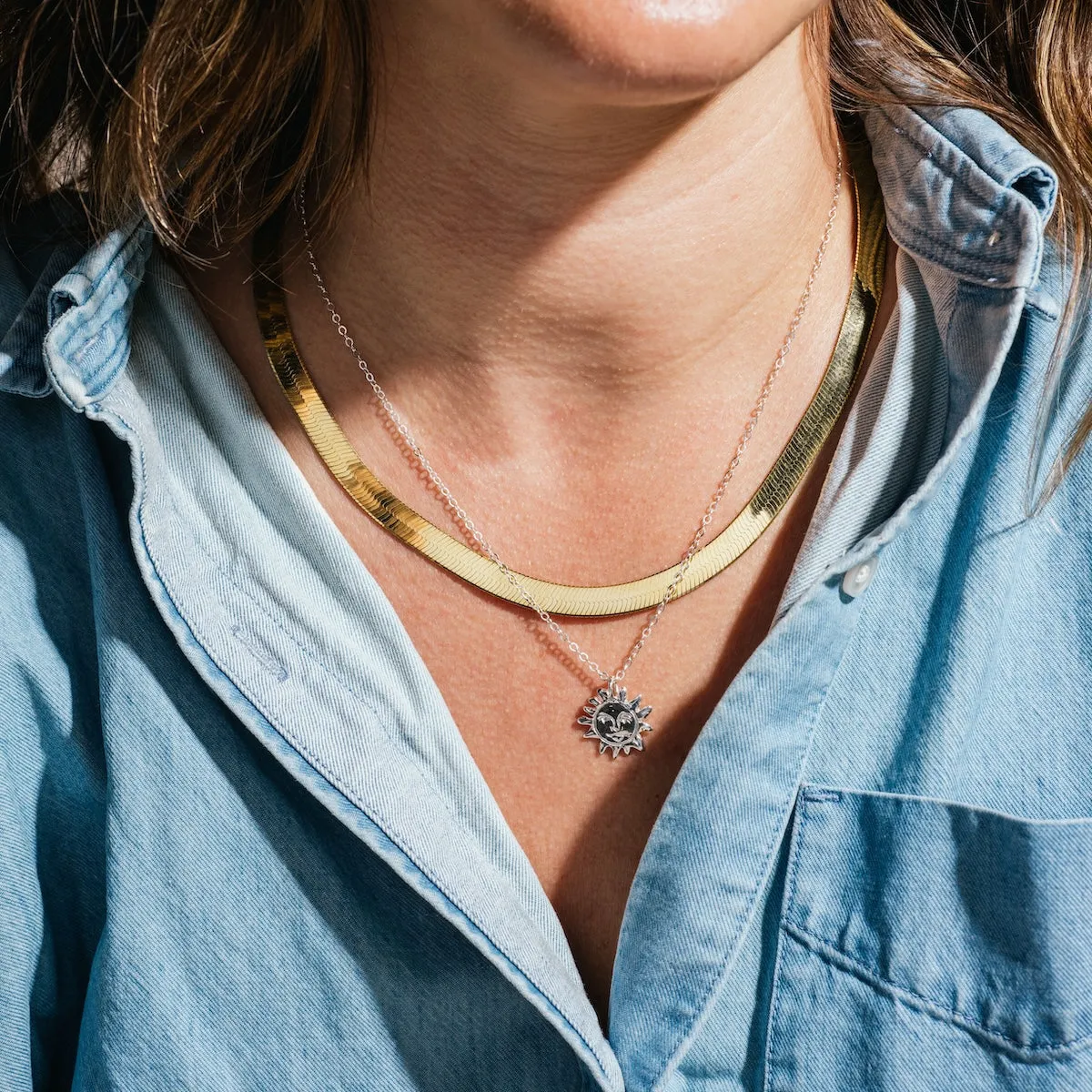 Bold Herringbone Chain