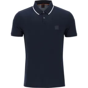 Boss slim fit piqué polo shirt with tipped