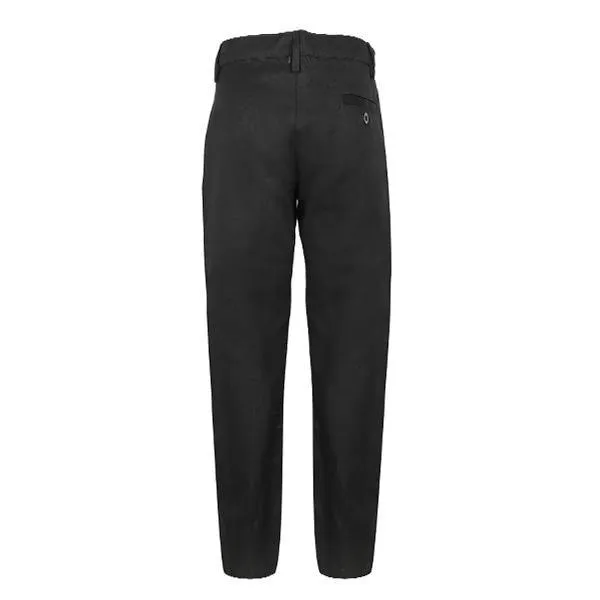 BOYS BLACK REGULAR  CHINO TROUSER