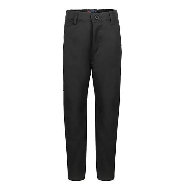 BOYS BLACK REGULAR  CHINO TROUSER