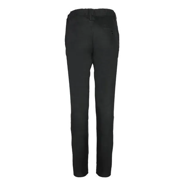 BOYS BLACK REGULAR CHINOS TROUSER