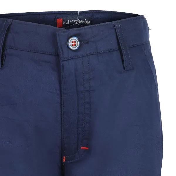 BOYS CHINO TROUSER - NAVY BLUE