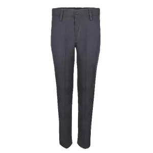 BOYS DARK GREY BASIC CHINOS PANTS