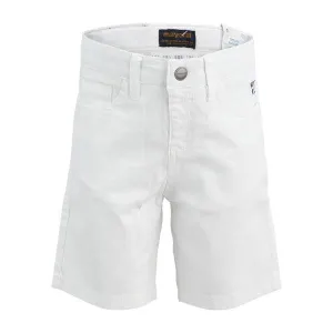 BOYS WHITE CLASSIC 5 POCKETS SHORT