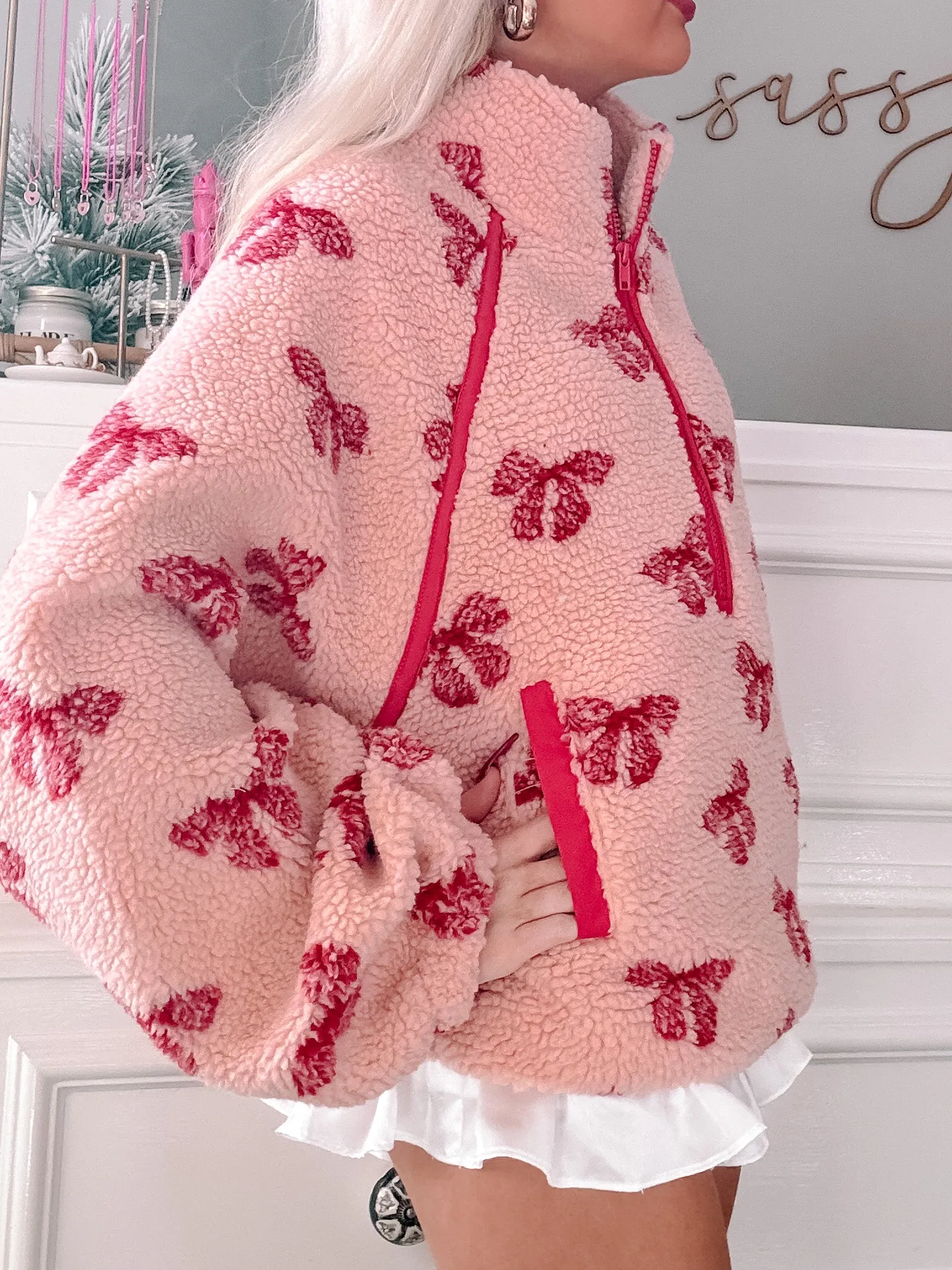 Bundled in Bows Pullover | Pink