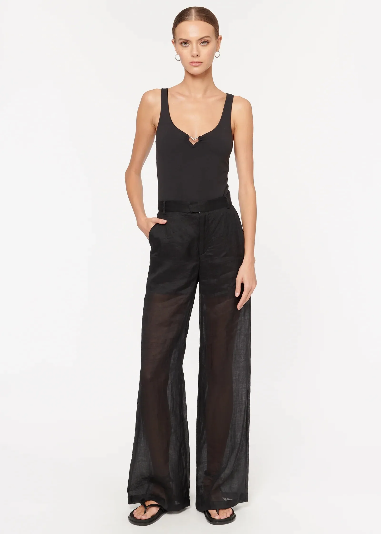 CAMI NYC TAYMA BODYSUIT BLACK