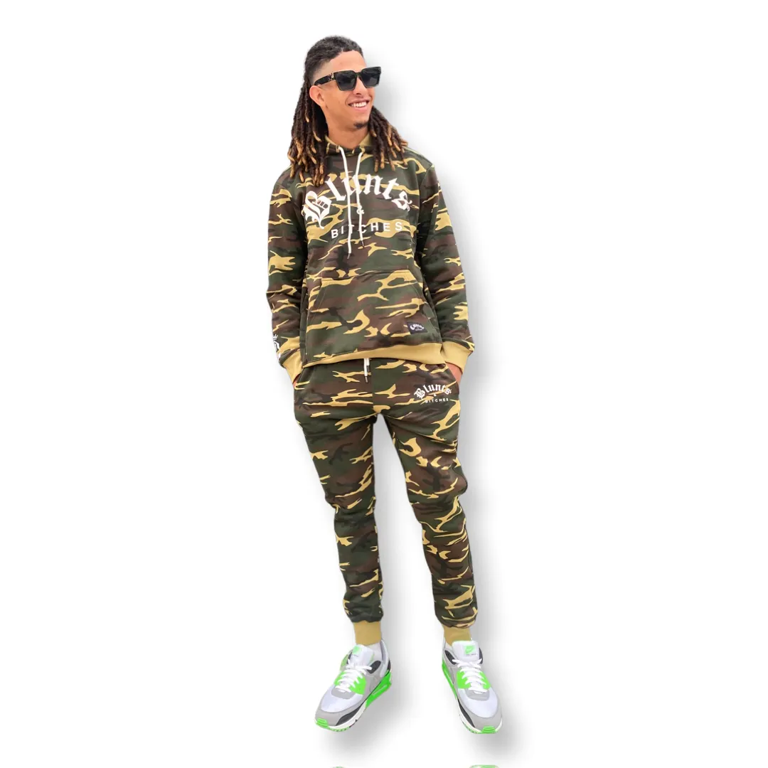 CAMO HOODIE BLUNT$ & BIT$#ES