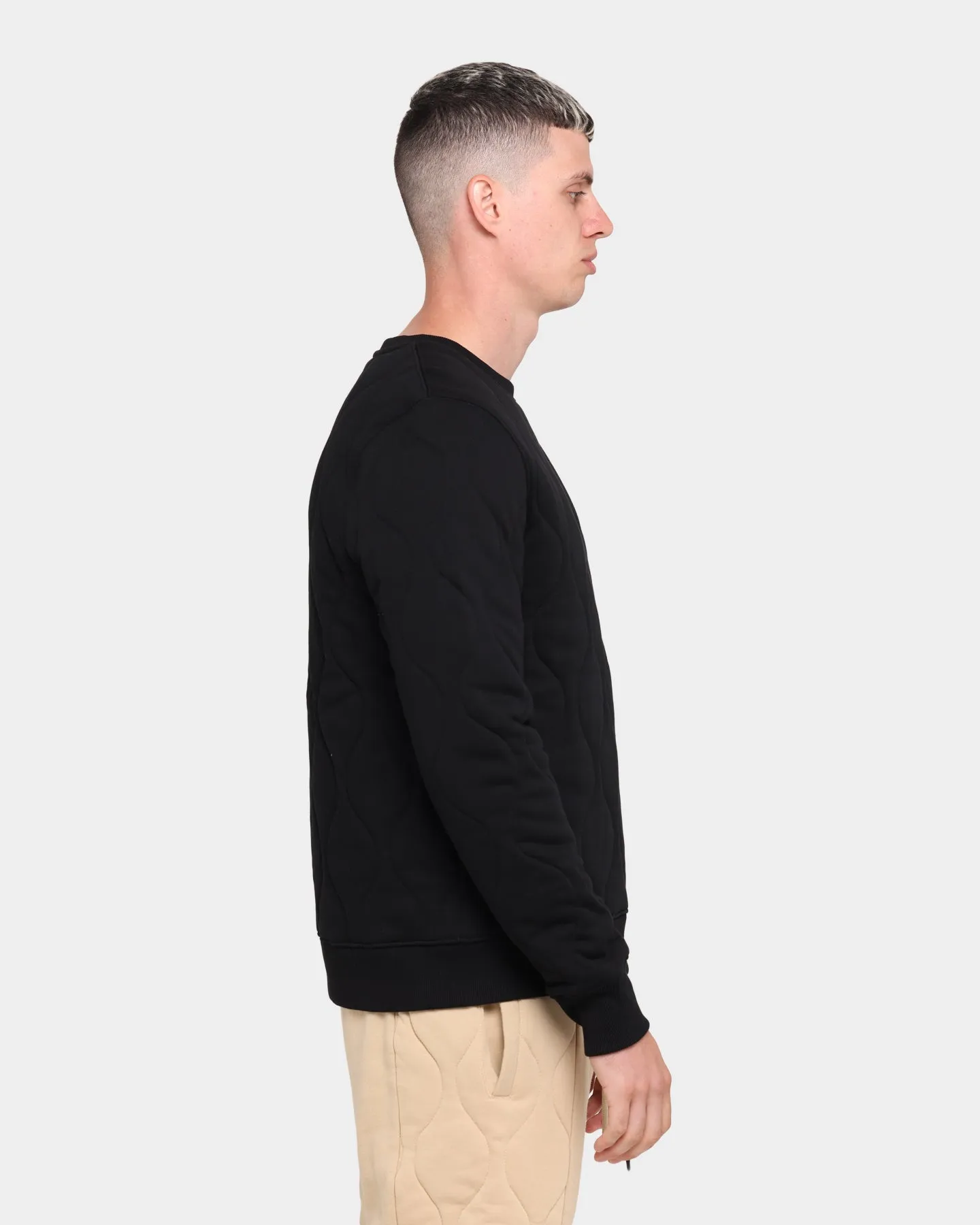 Carré Roadman Quilted Sweater Black