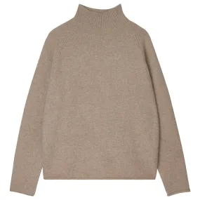 Cashmere Winter Sweat in Organic Light Brown