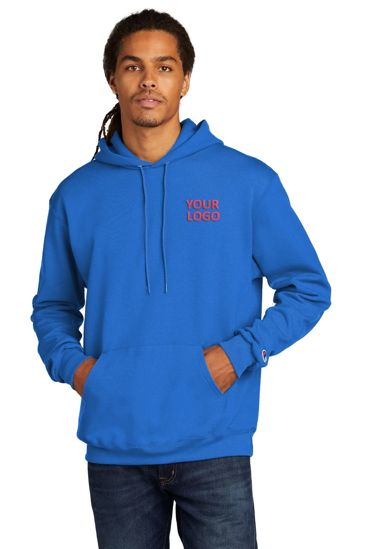 Champion Eco Fleece Pullover Hoodie, Royal Blue