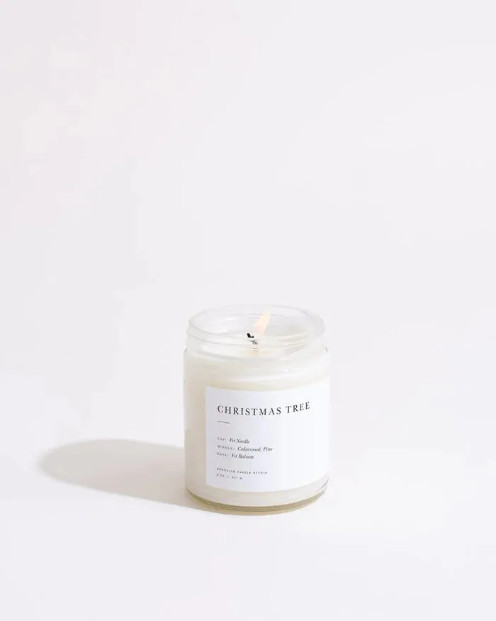 Christmas Tree Jar Candle by Brooklyn Candle Studio