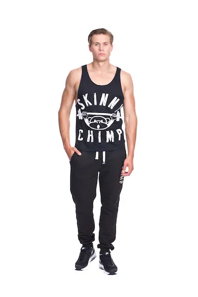 Classic Raw Cut Unisex Gym Vest-Black